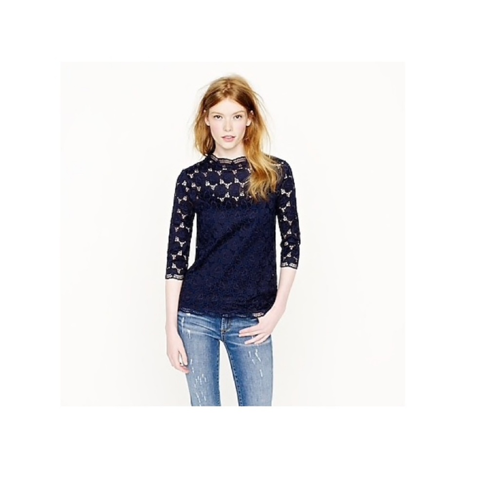 J.Crew Collection mockneck top